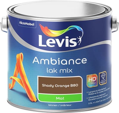 Levis - Ambiance Lak Mat Mix - Shady Orange B80 - Mengverf - 2,5 L