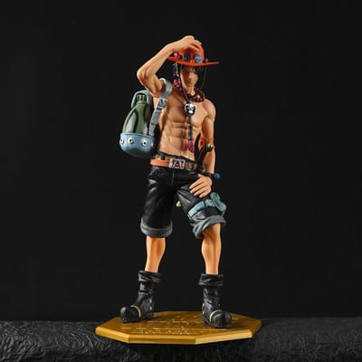 Anime One Piece 10ème Anniversaire Poing de Feu Escal D Ace Frère de Luffy Figurine Jouets Portgas D Ace Modèle d'Action en PVC Poupées Cadeaux