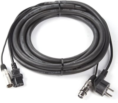 MUSIC STORE MCC-01 power / signal cable 5m Schuko-IEC / XLR-XLR, AUDIO - Audiokabel