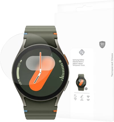 Cazy screenprotector geschikt voor Samsung Galaxy Watch7/6 44mm - 2 stuks - Gehard Glas