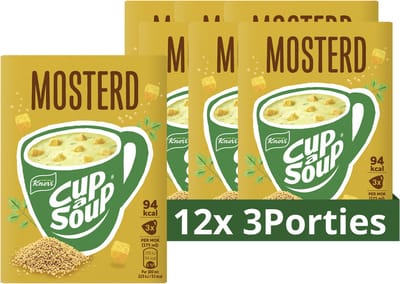 Knorr Cup A Soup - Mosterd - zonder smaakversterkers, kleurstoffen en conserveermiddelen - 36 Porties