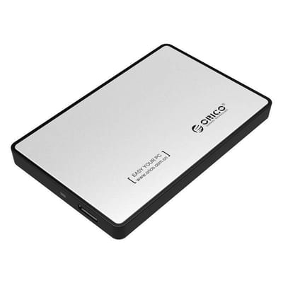 Orico Harde schijf behuizing 2.5 Inch SATA HDD/SSD - Zilver/zwart