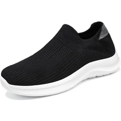 Damesschoenen Veelzijdige Nieuwe Sportschoenen Zachtzool Luie Schoenen Koreaanse Stijl Trendy Vliegende Stamp Vrijetijdsschoenen 44 black