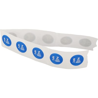 30 Stuks NFC Tags PVC Waterdicht 504 Bytes Programmeerbare NFC Stickers voor TagMo Telefoon blauw