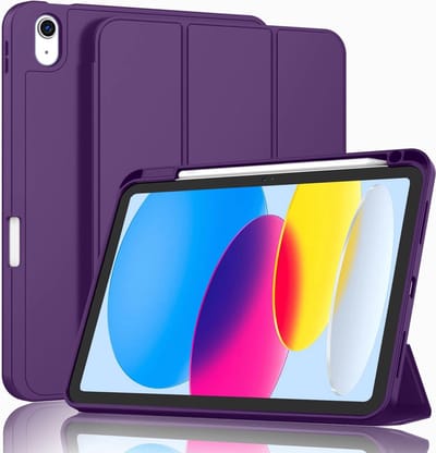 Hoesje geschikt voor iPad 2022 10e generatie 10.9 inch Hoes Draaibaar Vouwbaar Bookcase Kunstleer Smart Cover
