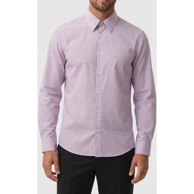 Calvin Klein Ls Thin Multi Stripe Shirt Orchid Haze Taglia: S | Camicie Business Outlet | Uomo | Magenta