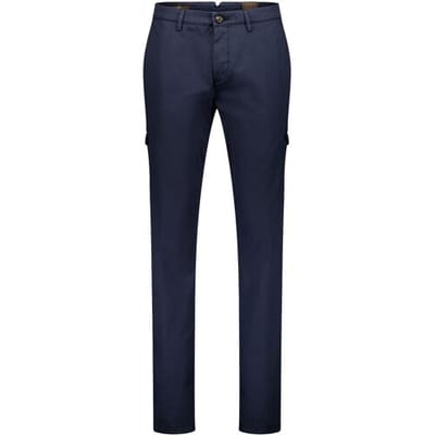 Gardeur Broek Subway Cargo Extra Fine Maco Cotton Yarn Tencel Blend Dark Navy / male