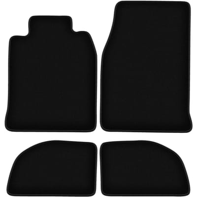 BASIC zwarte veloursmatten voor: Porsche 924 coupé (1976-1988)