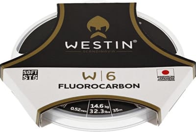 Westin W6 ST3 Fluorocarbon Clear – Sterke Fluorocarbon Onderlijn - Maat : 35m - 0.620mm - 26.1 kilo - 57.6 LBS