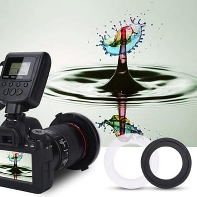 Draagbare Professionele Fotografie LED Makroring Flitslicht met Dimbare Verlichting, 3 Filters en 8 Adapterringen voor Nikon Camera's