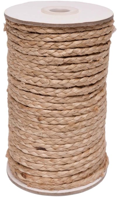 Colorations jute kettingtouw - 50 meter rol eco knutselmateriaal.