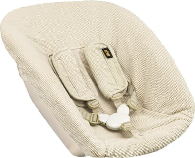 Newborn Hoes Tripp Trapp geschikt voor Stokke Tripp Trapp Newborn Set - Oud model met diep bakje - Premium Kwaliteit - Perfecte Pasvorm - Waterdichte voering - Met Gordelbeschermers - Zacht Katoen - Beige Wafel