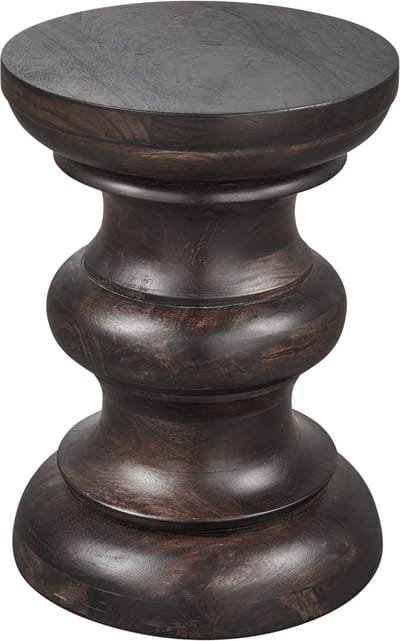 WOOOD Jonah Bijzettafel - Hout - Donkerbuin - 42x30x30