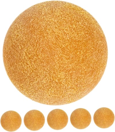 Tafelvoetbalballen Set - Mini Voetballetjes - Spel Plezier - Duurzaam ABS Materiaal - 3.6 cm Diameter - Geel