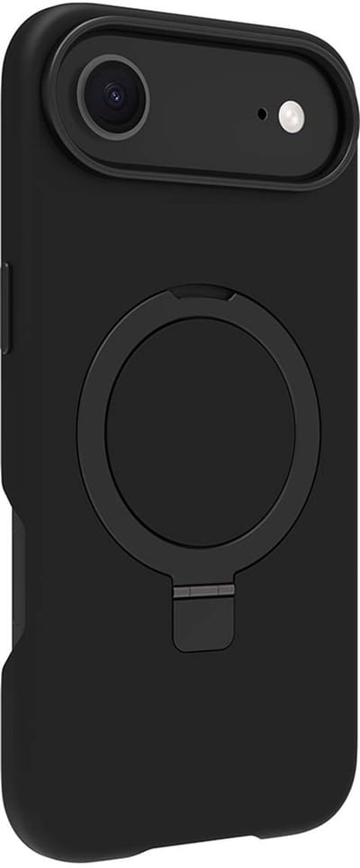 dbramante1928, Hoesje geschikt voor iPhone Air - Roskilde Kickstand MagSafe met Ring Standaard, Zwart