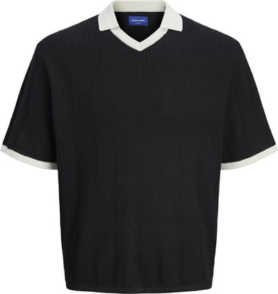 JACK&JONES - JORGRAMERCY KNIT SS RETRO POLO - Heren - Gebreide truien