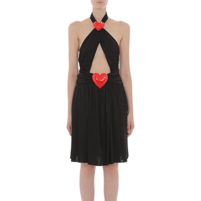 Moschino Dress Black Black Maat: 40 | Midi Jurken Outlet | Dames | Zwart