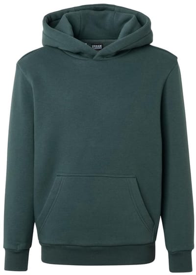 Urban Classics - Fluffy Kinder hoodie/trui - Kids 110/116 - Donkergroen
