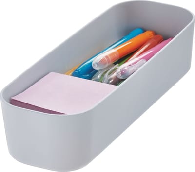 iDesign - Eco Bin Opbergbox Medium - Gerecycled Kunststof - Grijs