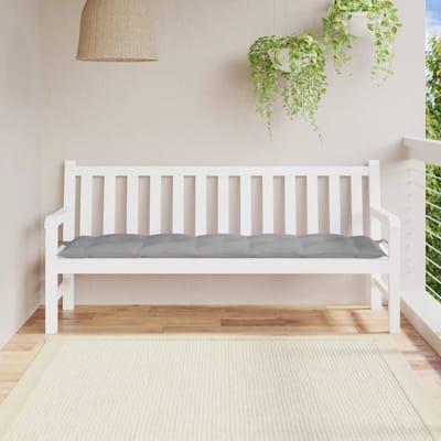 vidaXL - Tuinbankkussen - 180x50x7 - cm - oxford - stof - grijs