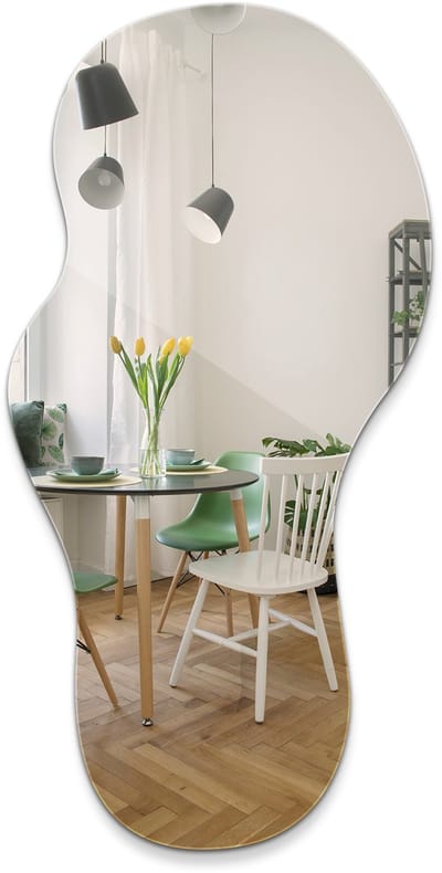 Tulup Spiegel - Organische Spiegel - 40 cm x 80 cm - Interieur Spiegel - Asymmetrische Spiegel - Woonkamer Spiegel - Design Spiegel