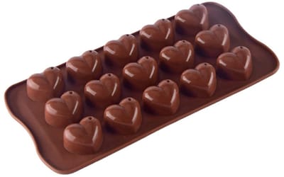 Dailygoods- Siliconen Mallen 15 Gaten - Hartvormige Cake Mallen - Antiaanbak Bakvormen - Duurzaam Siliconen - Temperatuurbestendig tot 230°C - Eenvoudig te Reinigen - Bakvorm