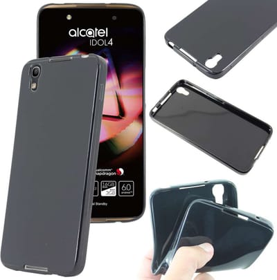 ebestStar - Hoes geschikt voor Alcatel Idol 4 (5.2), Beschermhoes Siliconen Schokbestendig, Dun en Flexibel, Zwart