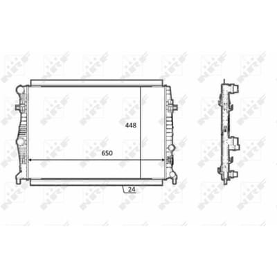 Radiator, motorkoeling NRF 58398