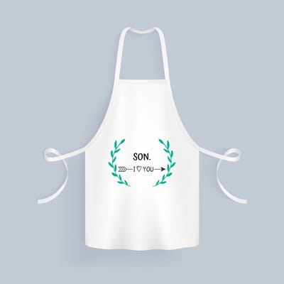 Akyol - son i love you Keukenschort - Zoon - de liefste zoon - verjaardag - cadeautje voor zoon - zoon artikelen - kado - geschenk - 82 bij 71 cm