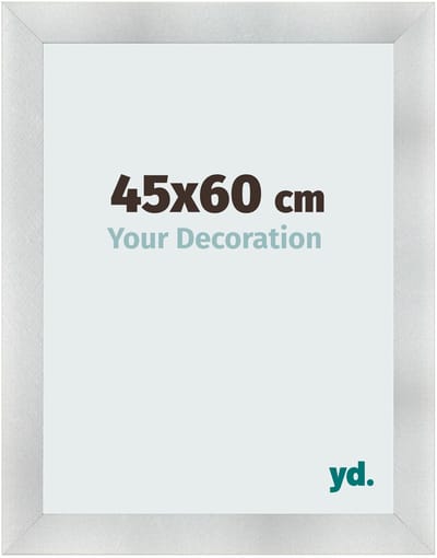 Your Decoration - Fotolijst 45x60 cm - MDF - Aluminium Geborsteld - Pisa