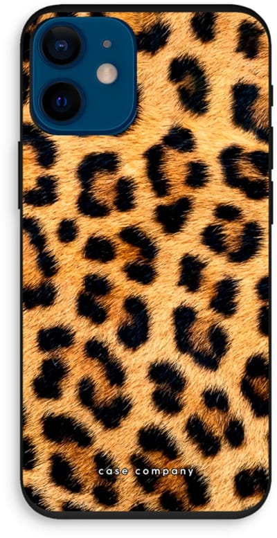 Case Company® - Hoesje geschikt voor iPhone 12 mini hoesje - Luipaard - Biologisch Afbreekbaar Telefoonhoesje - Bescherming alle Kanten en Schermrand