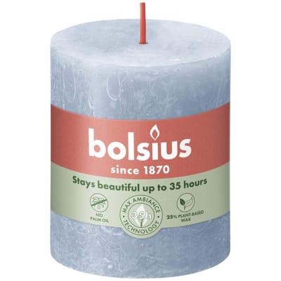 Bolsius Stompkaars 8 cm / Ø6,8 cm Rustiek Sky Blue