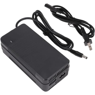 Adaptateur secteur 58,8 V 2 A pour trottinette électrique Coque ignifuge Chargeur de batterie pour vélo électrique 100-240 V US PLUG black