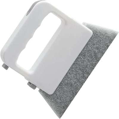 Schuifdeurgleiderreiniger - Raamgleuf Duster - Huishoudelijk Schoonmaken - Flexibel Kopontwerp - 13.5x11.2cm - Grijs