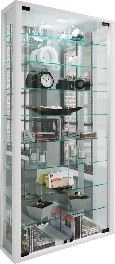 Vitrinekast Hangende vitrinekast Vitrosa Maxi spiegel van glas