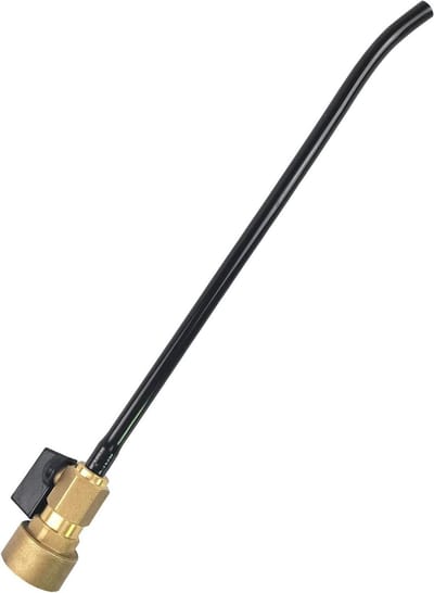 Boiler Tank Reiniger - Tank Spoeler - Boiler Onderhoud - Met Afsluitklep - 138 Inch Kit - Zwart
