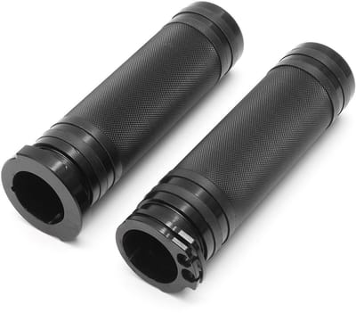Dailygoods- Stuur Antislip Ontwerp - Handgrepen voor Motorfiets - Harley Sportster/Cruiser Bobber - Eenvoudig te Installeren - Comfortabel Rubber - Hoog Niveau van Detail