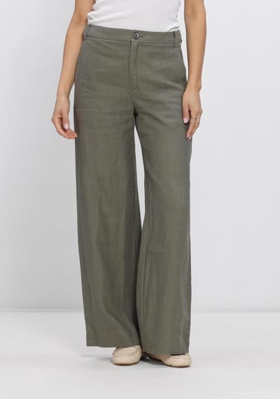 INWEAR Solinaiw Pants Broeken Dames - Groen - Maat 34