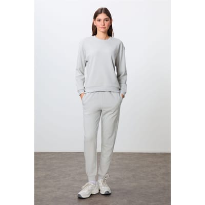 Oversized Katoenen-polyester Sweater en Broek Set