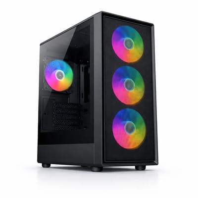 OMIXIMO Gaming PC - AMD Ryzen 5 4500 - 8 GB RAM - 256 GB SSD - GTX 1660 Ti