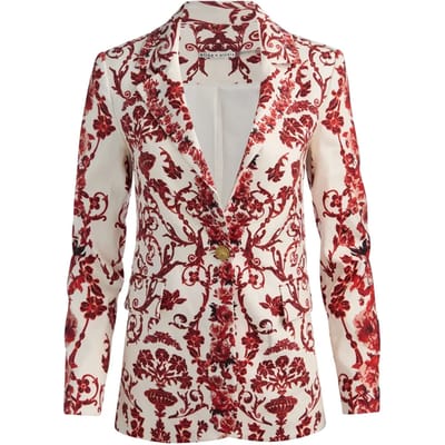 Alice + Olivia Witte/rode jas