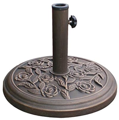 Wind-up parasol met stalen schacht voor tuin en terras - eenvoudig te monteren en te openen