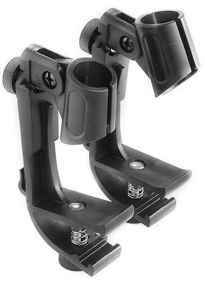 Dailygoods- Drummicrofoonclip - Flexibele Microfoonhouder - 2-delige Klem - Geschikt voor Microfoons 18-28 mm - Duurzaam Kunststof/Metaal - Verbeterde Geluidsopname
