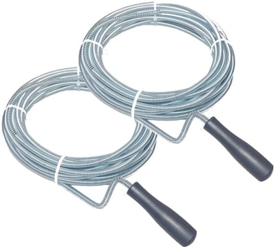 2x 10M Ontstoppingsveer Rioolveer 8mm 10 meter afvoerpijpontstopper verstopping