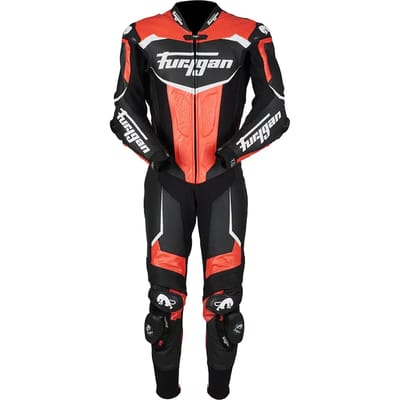 Furygan 6545-102 Overtake 1-Delig Pak Zwart Rood Wit - Maat 54 - Racepak