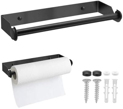 Dailygoods- Keukenrolhouder Muur - 28CM Roestvrij Staal - Keukenpapierhouder - Stabiel - Modern Design - Duurzaam Gebruik - Papierenhanddoekhouder