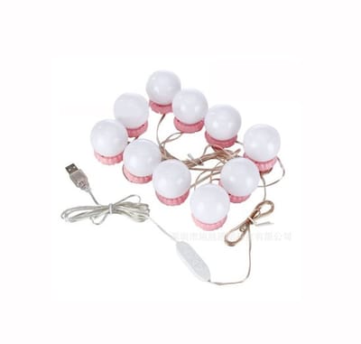 Dailygoody - USB-spiegellampen - LED make-up verlichting - Roze basis