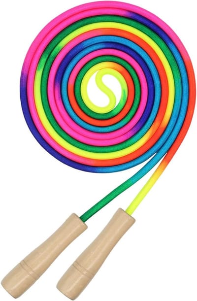 TOVBMUP Springseil - 5M Lange Springtouw - Verstelbaar Seilspringen voor Kinderen en Volwassenen - Geschikt voor Groepsspel en Fitness - Nylon Materiaal - 1 Stuk