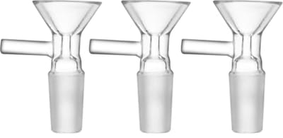 Glazen adapter voor oliebranders - 18 mm - 3 stuks voor aromatherapie