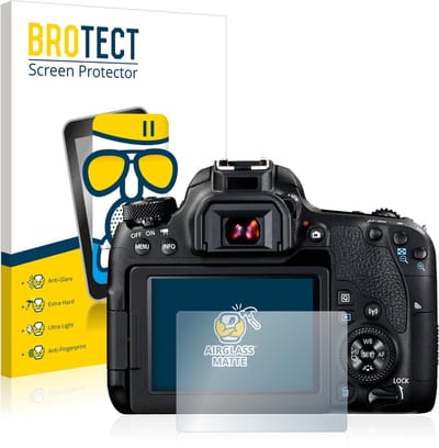 BROTECT - Screenprotector voor Canon EOS 77D - Folie Beschermfolie Beschermglas matte